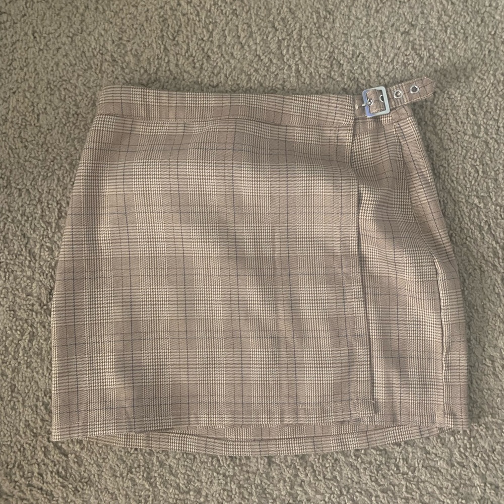 Hesperus Plaid Wrap Buckle Skirt